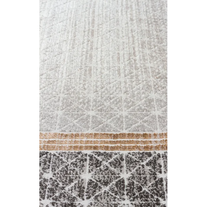 LISBON HALI 0059 Parlak Dokulu Modern Desenli Renkli Metalik Işıltılı Makine Halısı