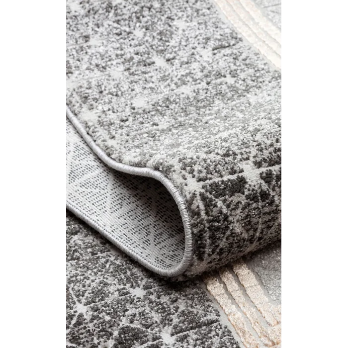 LISBON HALI 0059 Parlak Dokulu Modern Desenli Renkli Metalik Işıltılı Makine Halısı