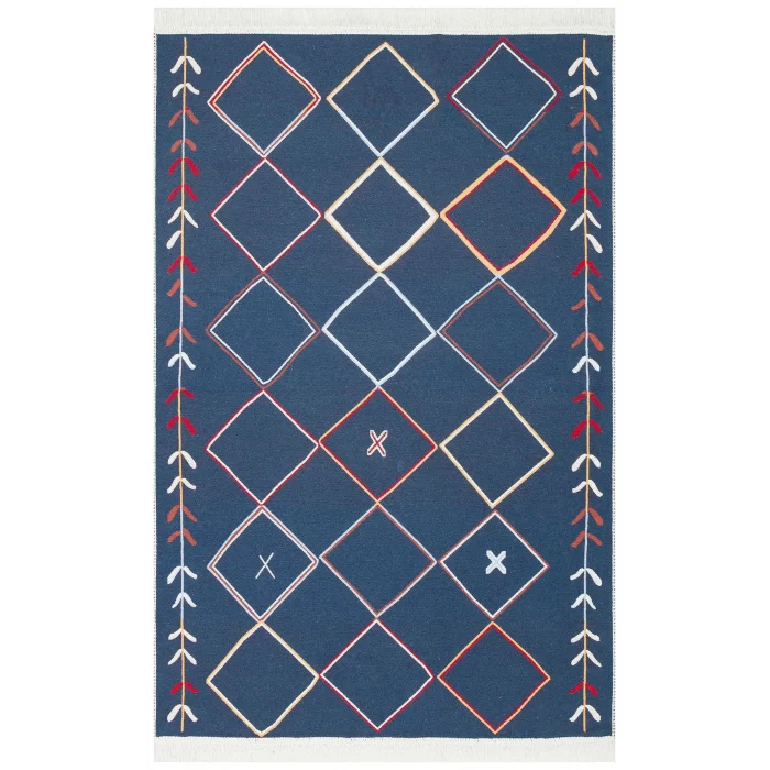 Arya Ar 21 Multy %100 Geri Dönüşümlü Pamuktan Çift Taraflı Yıkanabilir Modern Dekoratif Kilim