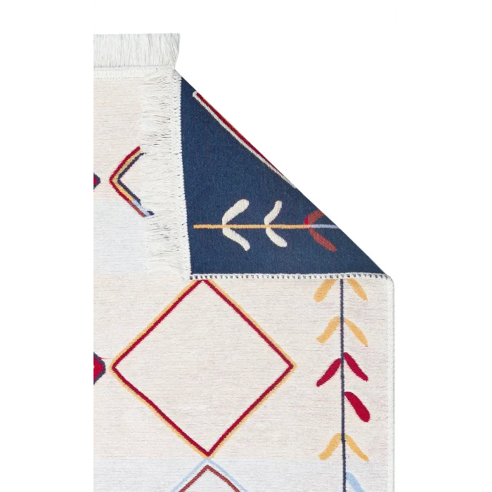 Arya Ar 21 Multy %100 Geri Dönüşümlü Pamuktan Çift Taraflı Yıkanabilir Modern Dekoratif Kilim