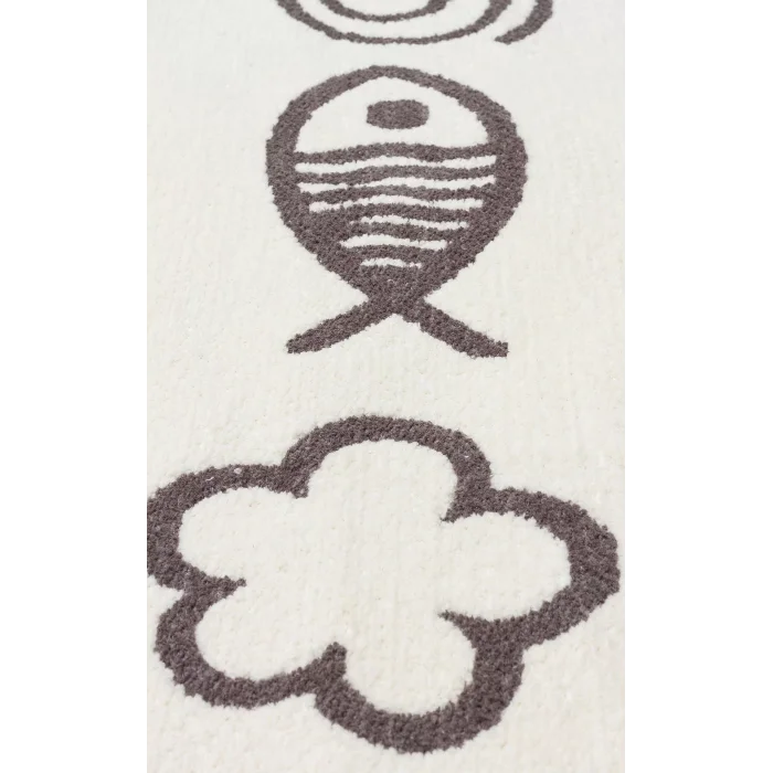 MIA COTTON HALI 0012 Yıkanabilir Çift Taraflı Pofuduk Dokuma Pamuk Kilim