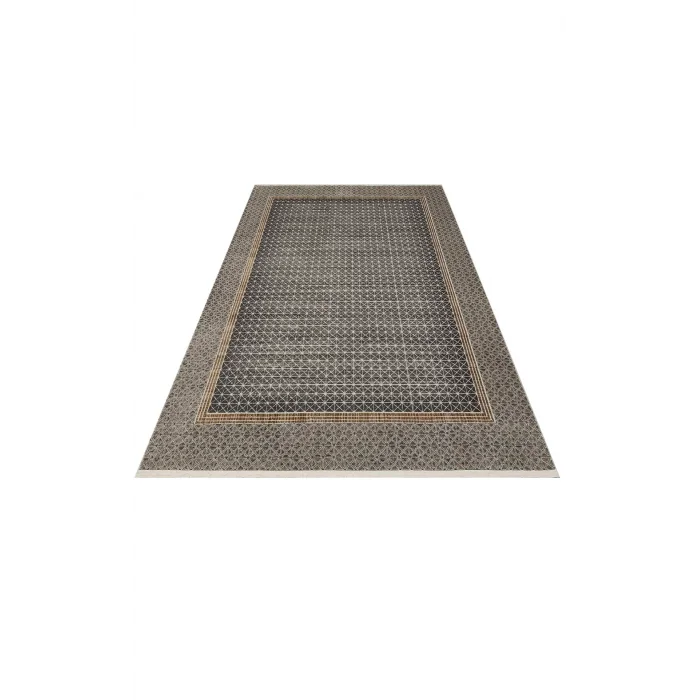 LISBON HALI 0063 Parlak Dokulu Modern Desenli Renkli Metalik Işıltılı Makine Halısı