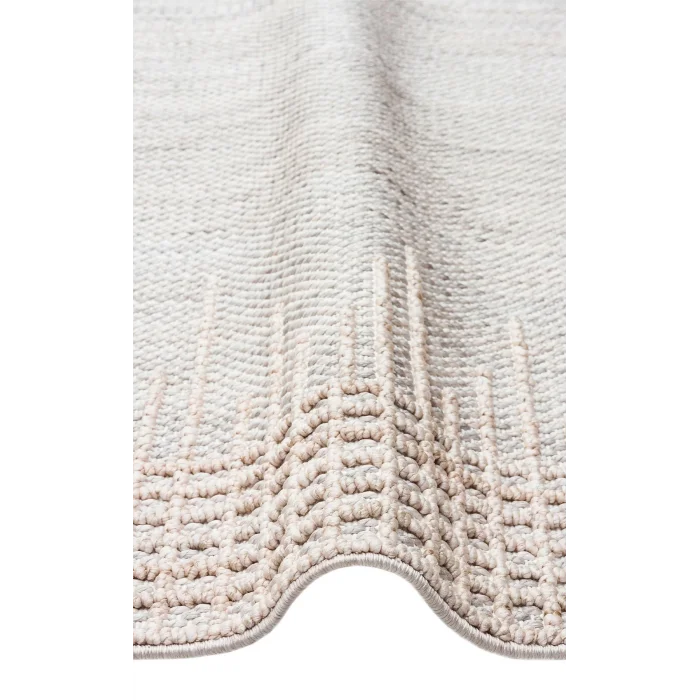 Cozy CZY 01 Grey Beige Hav Toz Vermez Modern Örgü Dokuma Makine Halısı