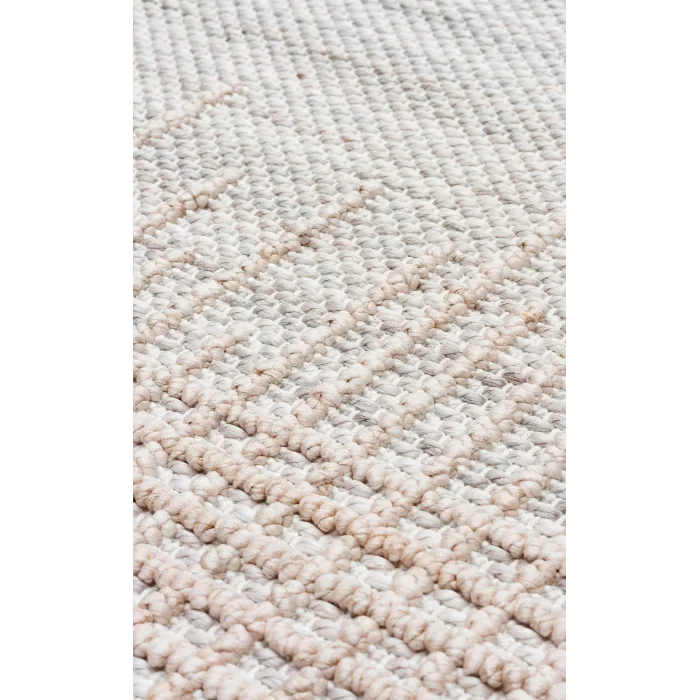 Cozy CZY 01 Grey Beige Hav Toz Vermez Modern Örgü Dokuma Makine Halısı