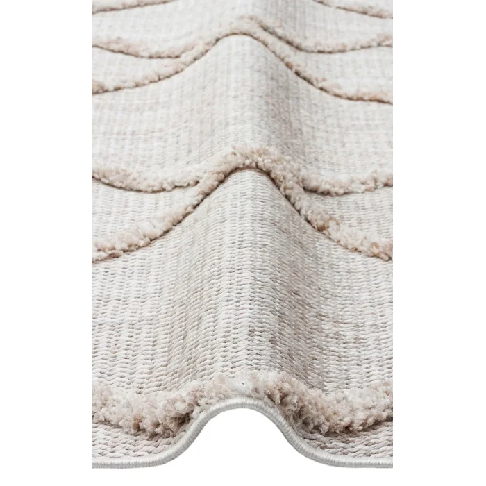 MALIBU HALI 0041 Hav Toz Vermez Yumuşak Dokulu Etnik Örgü Desenlere Sahip Modern İskandinav Halı