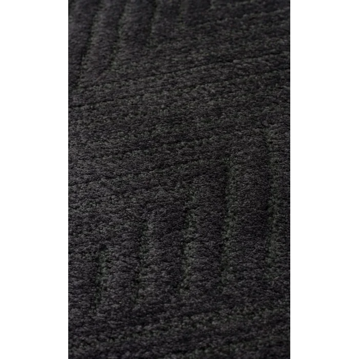 Urban 01 Black Etnik Desenlere Sahip Hav Toz Vermez Yumuşak Dokulu Modern Halı