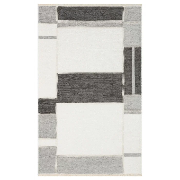 NOA KILIM 0317 Hav Toz Vermez Yıkanabilir Çift Taraflı İnce Modern İskandinav Kilim