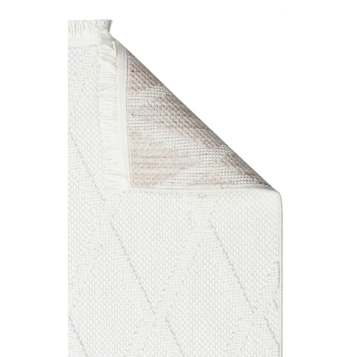 Cozy CZY 04 Cream Hav Toz Vermez Modern Örgü Dokuma Makine Halısı