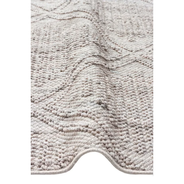 Cozy CZY 03 Grey Silver Hav Toz Vermez Modern Örgü Dokuma Makine Halısı