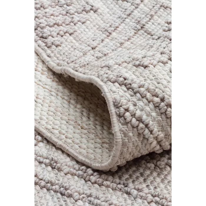 Cozy CZY 03 Grey Silver Hav Toz Vermez Modern Örgü Dokuma Makine Halısı