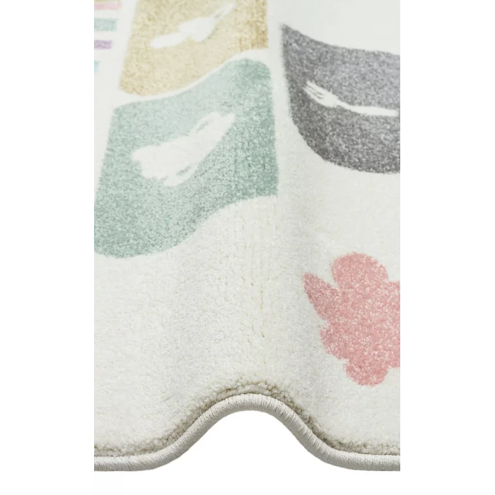 Eko Kids KDS 25 Pastel Sek Sek Desenli Hav Toz Vermez Çocuk Halısı