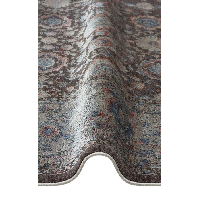 LAHOR HALI 0009 Özel Boyama İşlemi İle Üretilen Yüksek Alçak Dokuya Sahip Zengin Renkli Şık Salon Halısı