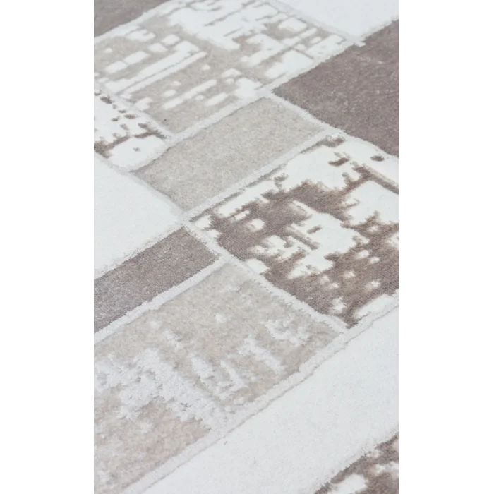 TORINO HALI 0067 Sık Dokuma Dökümlü Yere Oturan Hav Toz Vermez Yıkanabilir Kaymaz Tabanlı Modern Halı