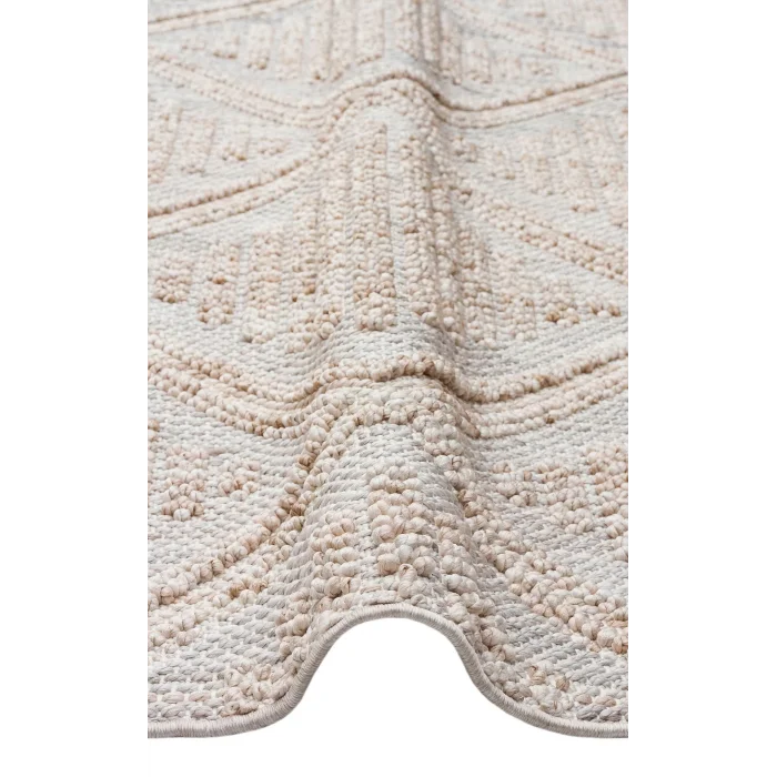 Cozy CZY 03 Grey Beige Hav Toz Vermez Modern Örgü Dokuma Makine Halısı