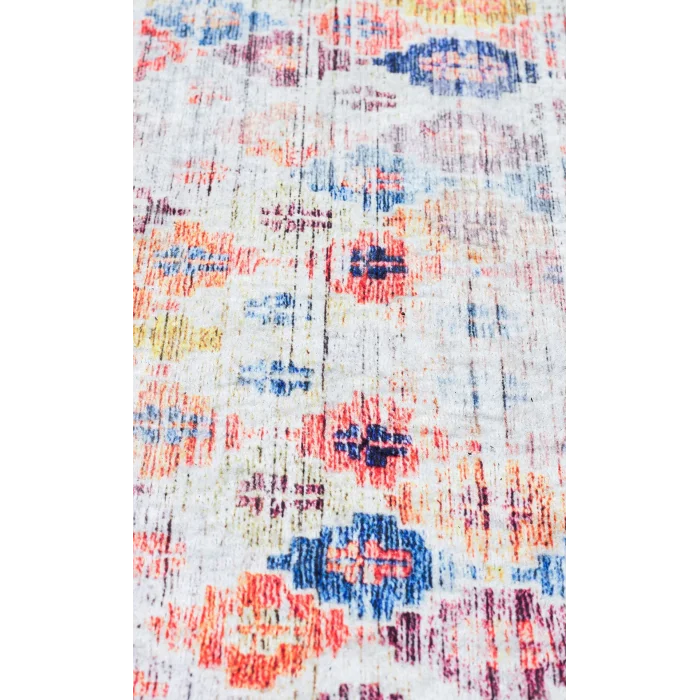 SIESTA NEO 0020 Otantik Geleneksel Desenli Yıkanabilir Renkli Baskı Kilim