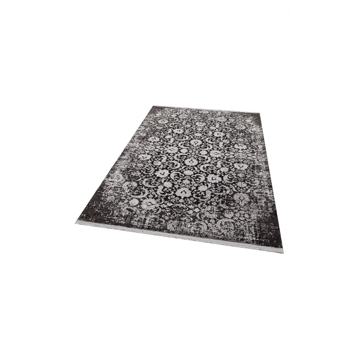 Cordoba Db 02Antrasit Grey Nw Parlak Yüksek Alçak Dokulu Modern Makine Halısı