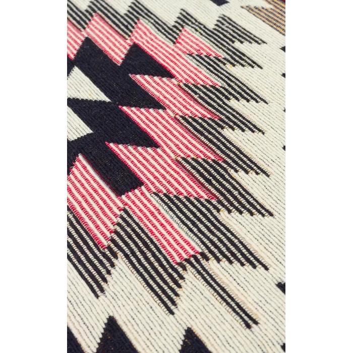 Arya Ar 33 Red %100 Geri Dönüşümlü Pamuktan Çift Taraflı Yıkanabilir Modern Dekoratif Kilim