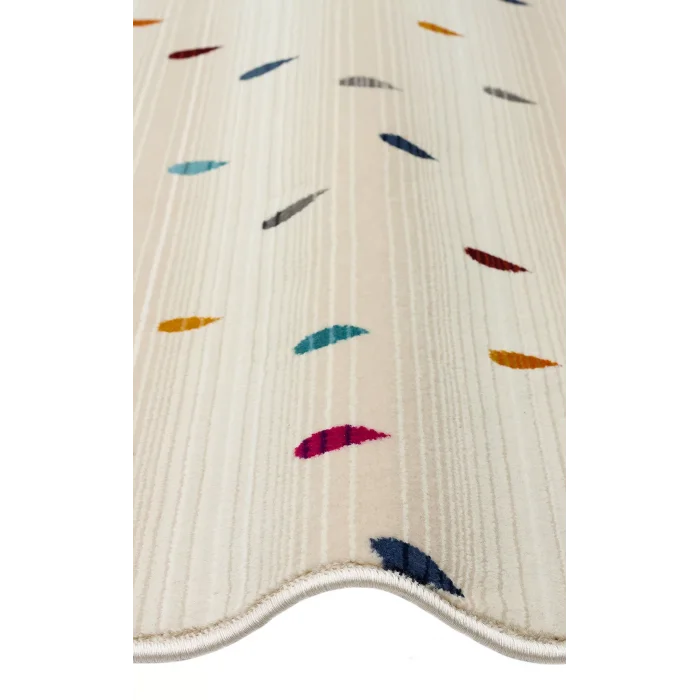 PETRA BOHEM HALI 0002 Hav Toz Vermez Etnik ve Modern Desenli Renkli Makine Halısı