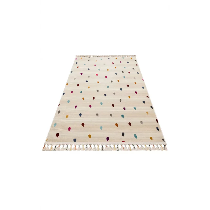 PETRA BOHEM HALI 0002 Hav Toz Vermez Etnik ve Modern Desenli Renkli Makine Halısı