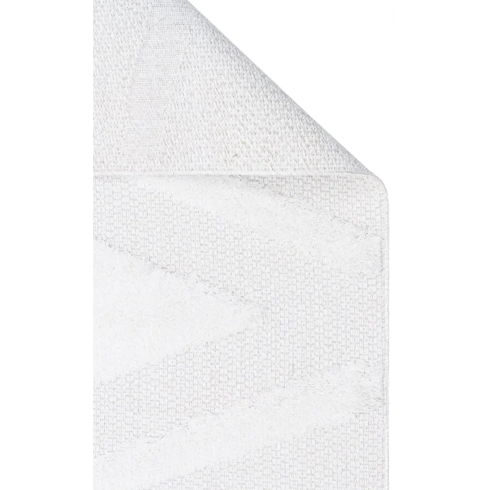 Dublin DBL 01 Cream Yıkanabilir Örgü Dokulu Naturel Pamuk Halı