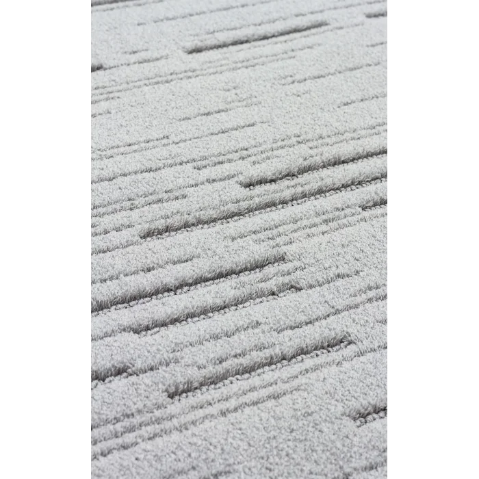 MISSORI HALI 0155 Hav Toz Vermez Sade Desenli Yumuşak Dokulu Modern Makine Halısı