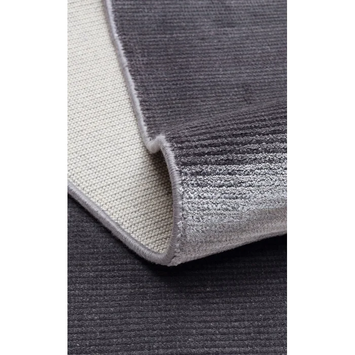 Napoli NAP 01 Antrasit Sade Desenli Modern Sık Dokuma Makine Halısı
