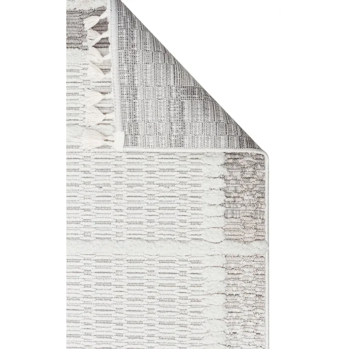 Cozy CZY 09 Cream Grey LW Hav Toz Vermez Modern Örgü Dokuma Makine Halısı