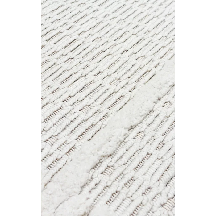 Cozy CZY 09 Cream Grey LW Hav Toz Vermez Modern Örgü Dokuma Makine Halısı