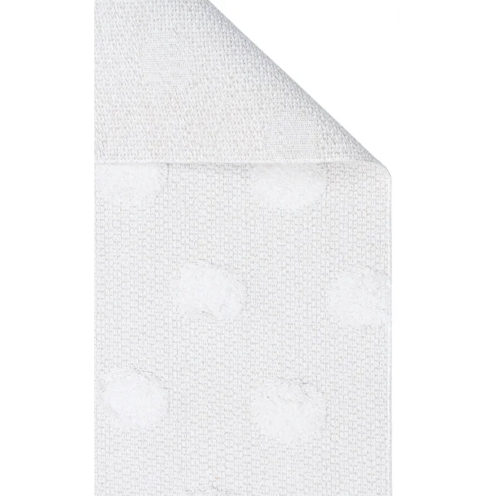 Dublin DBL 03 Cream Yıkanabilir Örgü Dokulu Naturel Pamuk Halı