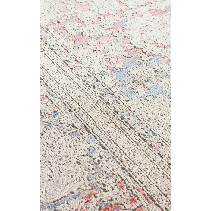 LAHOR HALI 0028 Özel Boyama İşlemi İle Üretilen Yüksek Alçak Dokuya Sahip Zengin Renkli Şık Salon Halısı