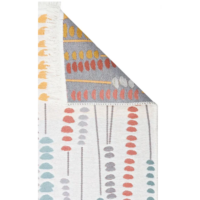 Arya Ar 34 Multy %100 Geri Dönüşümlü Pamuktan Çift Taraflı Yıkanabilir Modern Dekoratif Kilim