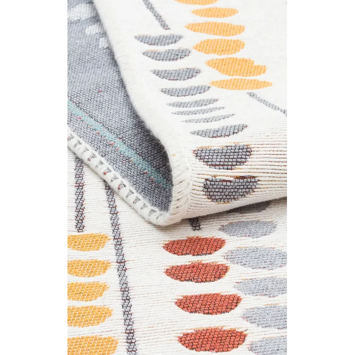 Arya Ar 34 Multy %100 Geri Dönüşümlü Pamuktan Çift Taraflı Yıkanabilir Modern Dekoratif Kilim