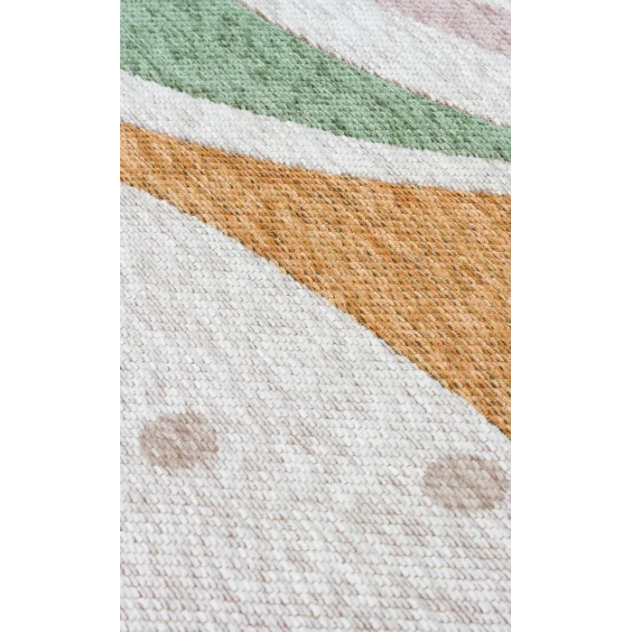 JUNGLE HALI 0001 Kaymaz Tabanlı Dokuma Renkli Çocuk Halısı