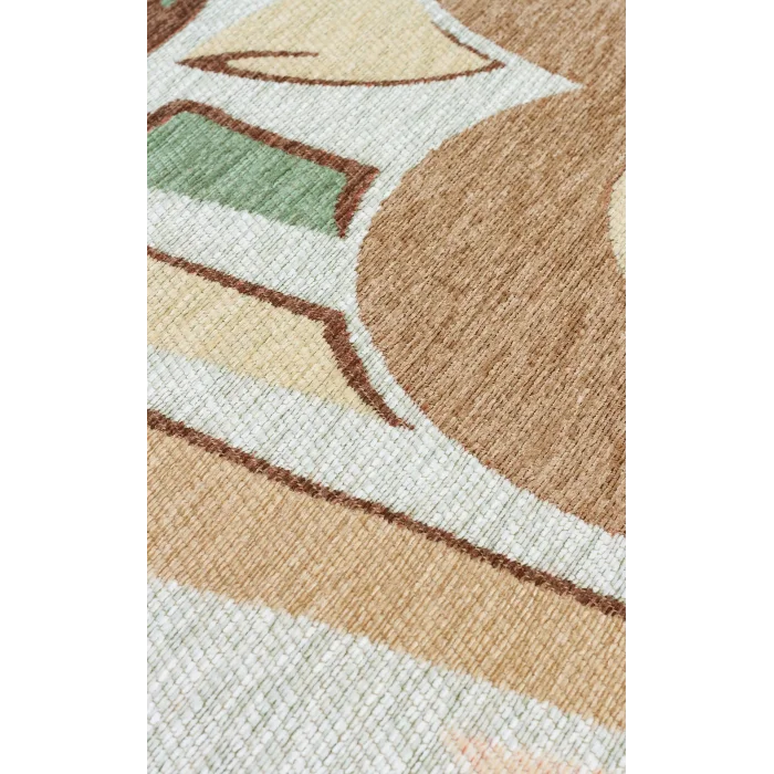 JUNGLE HALI 0006 Kaymaz Tabanlı Dokuma Renkli Çocuk Halısı