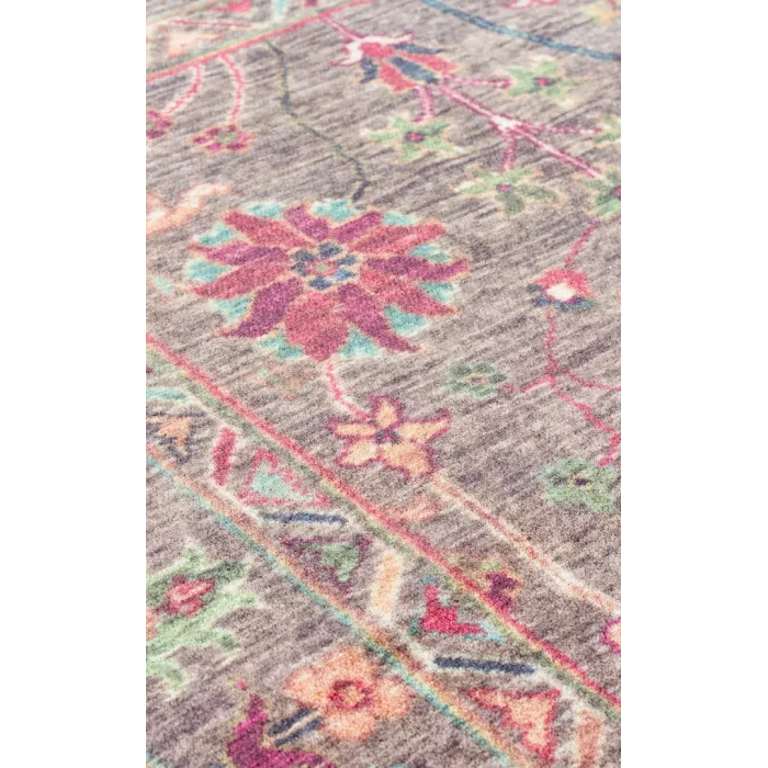 Antique ATK 10 Dark Multy Yıkanabilir Modern Ve Etnik Desenli Kaymaz Tabanlı Makine Halısı