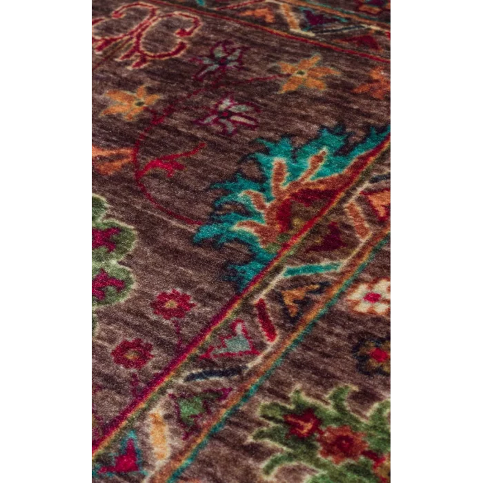 Antique ATK 10 Dark Multy Yıkanabilir Modern Ve Etnik Desenli Kaymaz Tabanlı Makine Halısı