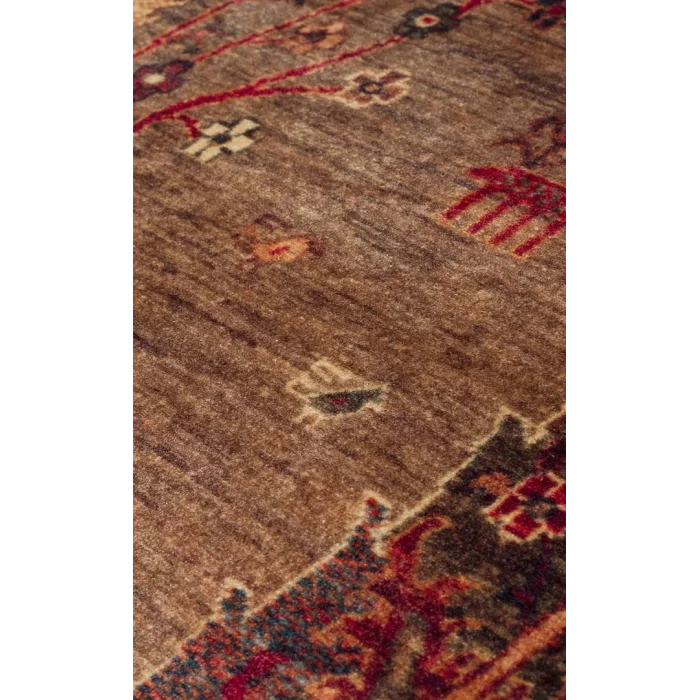 Antique ATK 09 Olive Yıkanabilir Modern Ve Etnik Desenli Kaymaz Tabanlı Makine Halısı