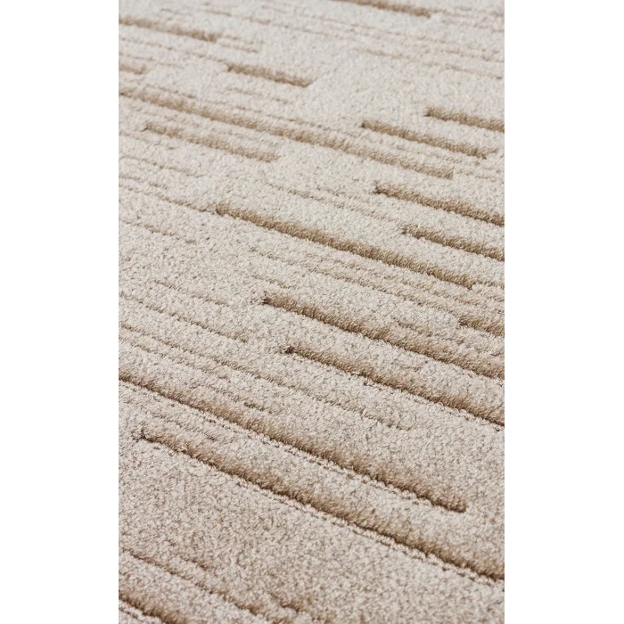 MISSORI HALI 0136 Hav Toz Vermez Sade Desenli Yumuşak Dokulu Modern Makine Halısı