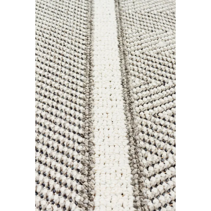 Soho Sh 07 Grey Ivory Hav Vermeyen Özel Ipler Ile Üretilen Etnik Örgü Desenlere Sahip Makine Halısı