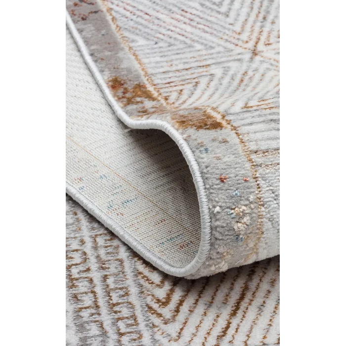 TALYA HALI 0009 Parlak Dokulu Modern Desen ve Renkli Metalik Işıltılı Makine Halısı