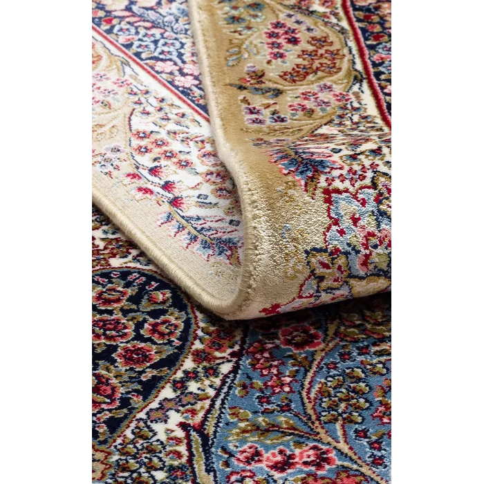 Isfahan 02 Cream  Klasik Desenli Yüksek Kalite Sık Dokuma Makine Halısı