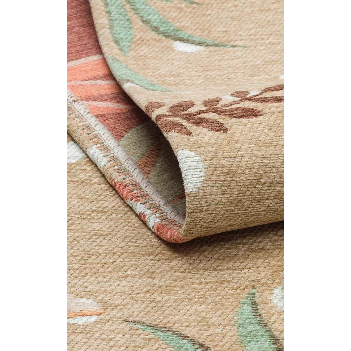 JUNGLE HALI 0008 Kaymaz Tabanlı Dokuma Renkli Çocuk Halısı