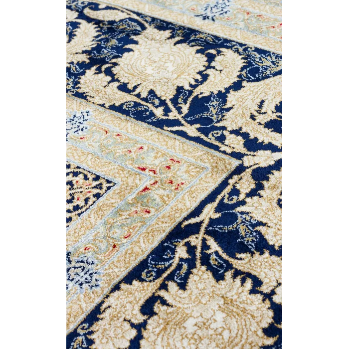 Isfahan 04 Cream Klasik Desenli Yüksek Kalite Sık Dokuma Makine Halısı