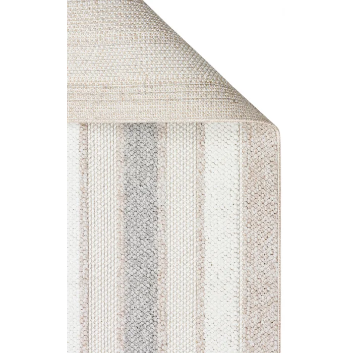 Motto MOT 04 Beige Grey Yumuşak Tuşeli Örgü Dokuma Modern Makine Halısı