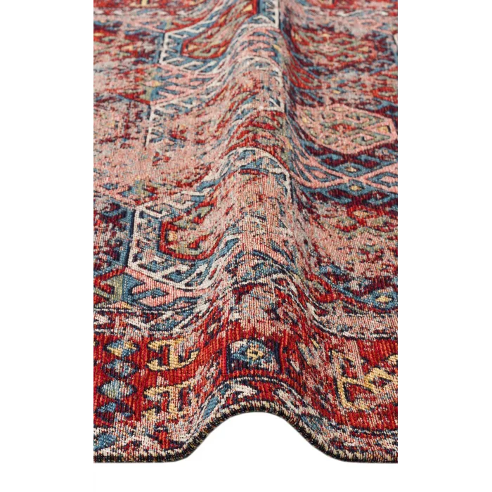 Anadolu 03 Multy Antik Desenli Yıkanabilir Kaymaz Tabanlı Etnik Kilim