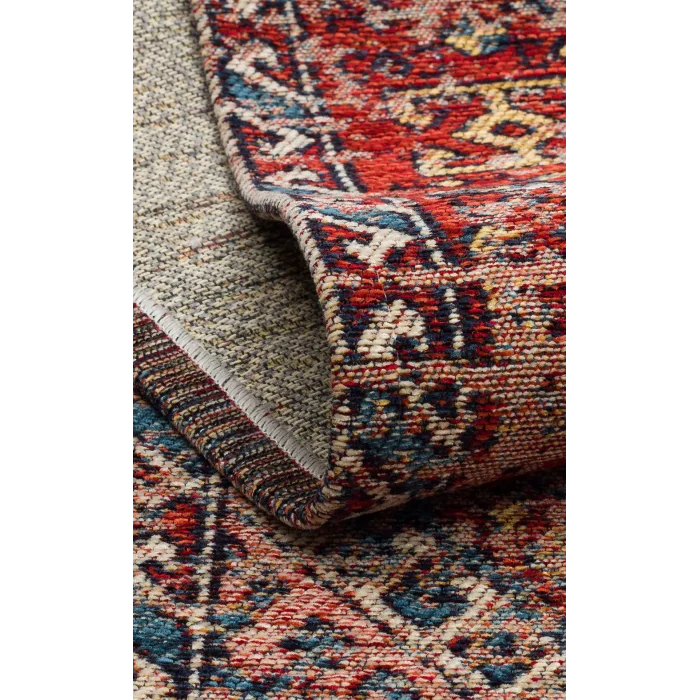 Anadolu 03 Multy Antik Desenli Yıkanabilir Kaymaz Tabanlı Etnik Kilim