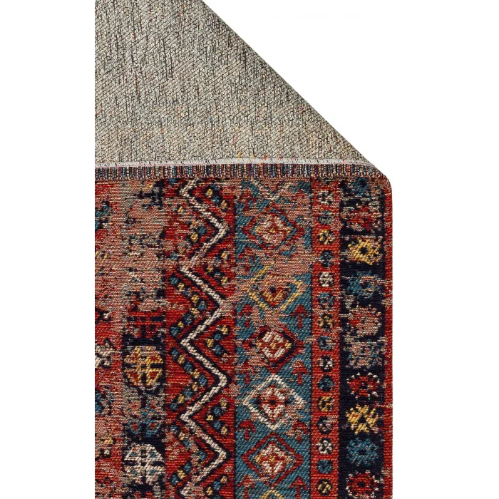 Anadolu 04 Multy Antik Desenli Yıkanabilir Kaymaz Tabanlı Etnik Kilim
