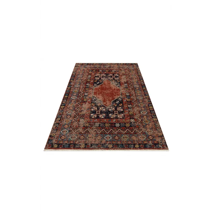 Anadolu 04 Multy Antik Desenli Yıkanabilir Kaymaz Tabanlı Etnik Kilim
