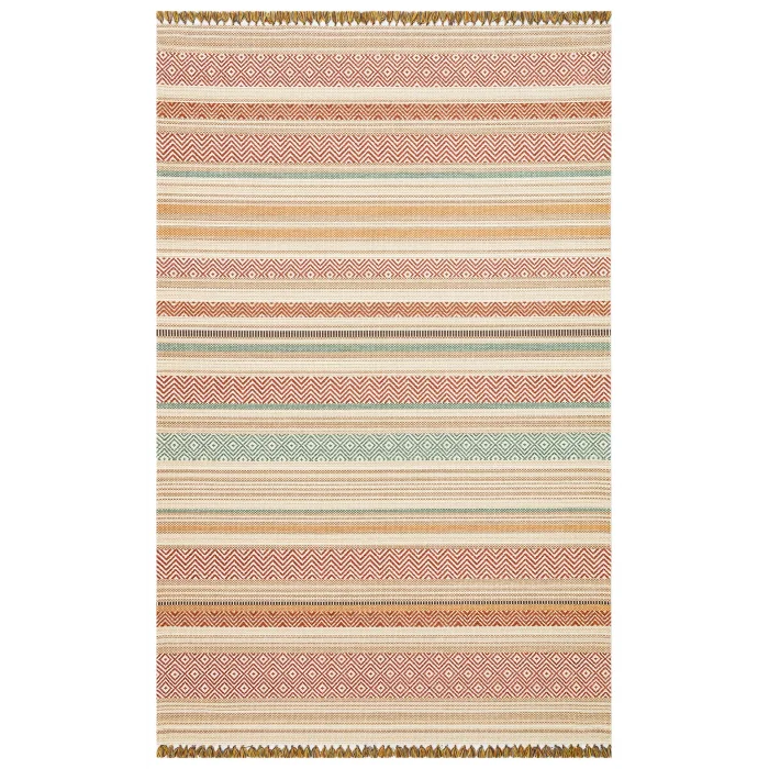 Aztec Az 01 Terra Antibakteriyel Hav Toz Vermez Yıkanabilir Kaymaz Modern İnce Dokuma Kilim