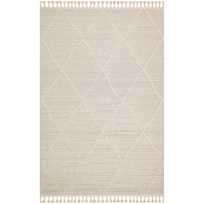 Soho Sh 02 Beige Hav Vermeyen Özel Ipler Ile Üretilen Etnik Örgü Desenlere Sahip Makine Halısı